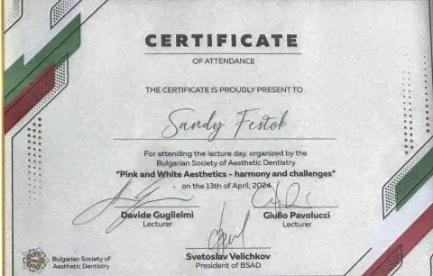 证书：Pink and White Aesthetics – harmony and challenges
